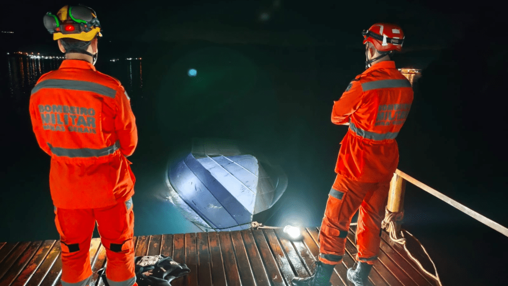 Grave acidente náutico no Rio Grande, na divisa entre SP e MG