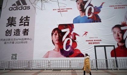 Adidas vê impacto de US$ 1,1 bilhão nas vendas na China com coronavírus