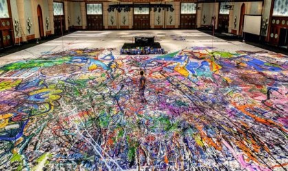 Artista por trás da maior pintura do mundo pretende levantar US$ 30 milhões
