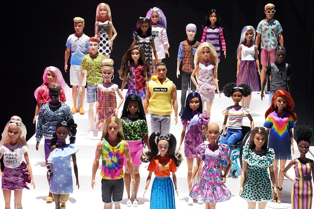 Coleção de bonecas da linha Barbie, da Mattel
