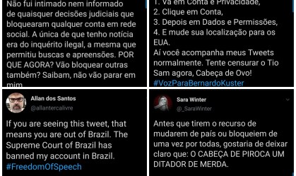 Bolsonaristas contornam ordem do STF e mudam localização para continuar postando