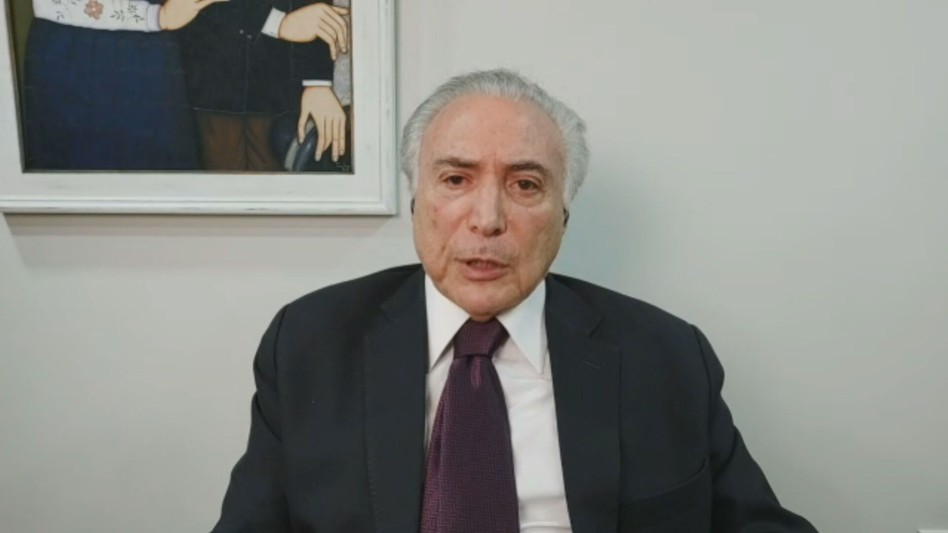 Ex-presidente do Brasil, Michel Temer, em entrevista para a CNN (24.jul.2020)