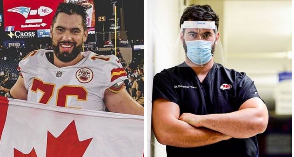 Laurent Duvernay-Tardif, jogador da NFL, é médico atuante