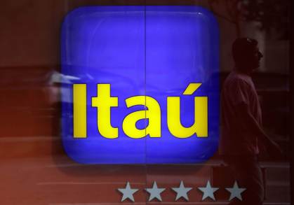 Fachada de agência do banco Itaú no Rio de Janeiro