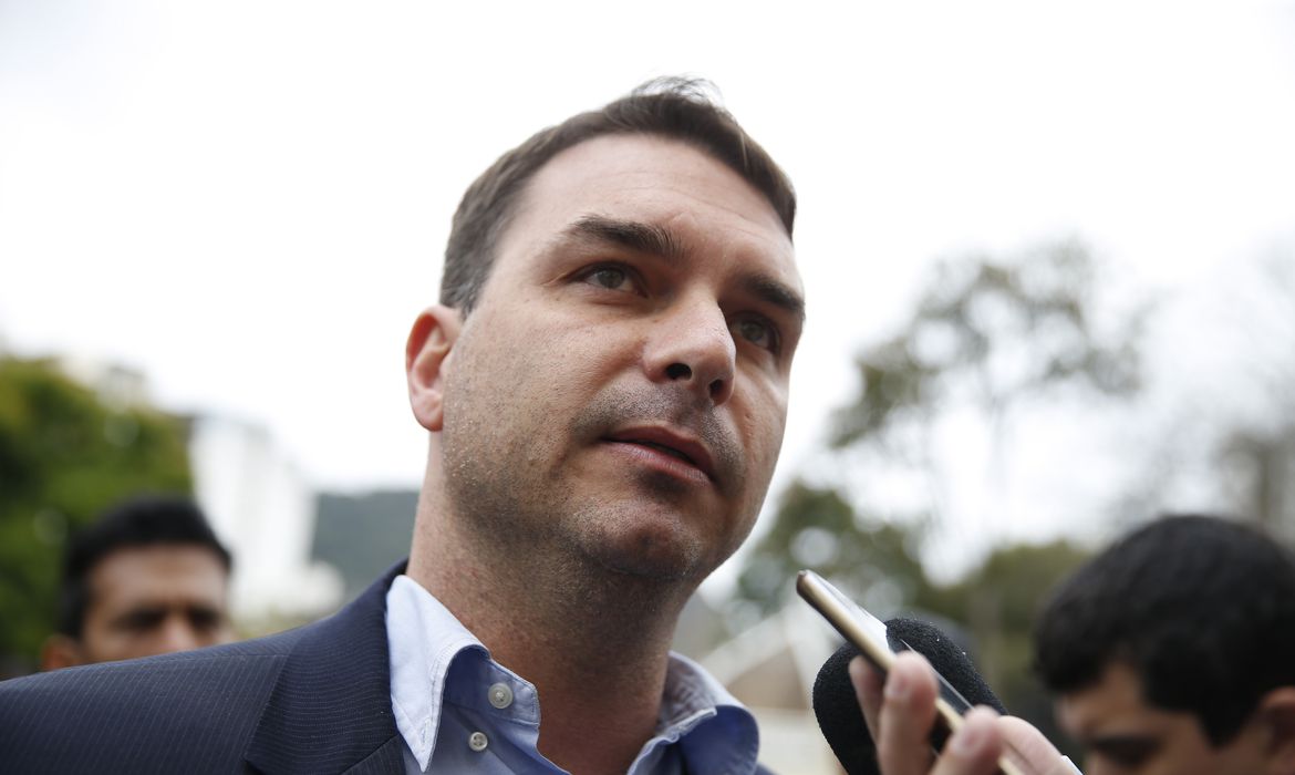 O senador Flávio Bolsonaro
