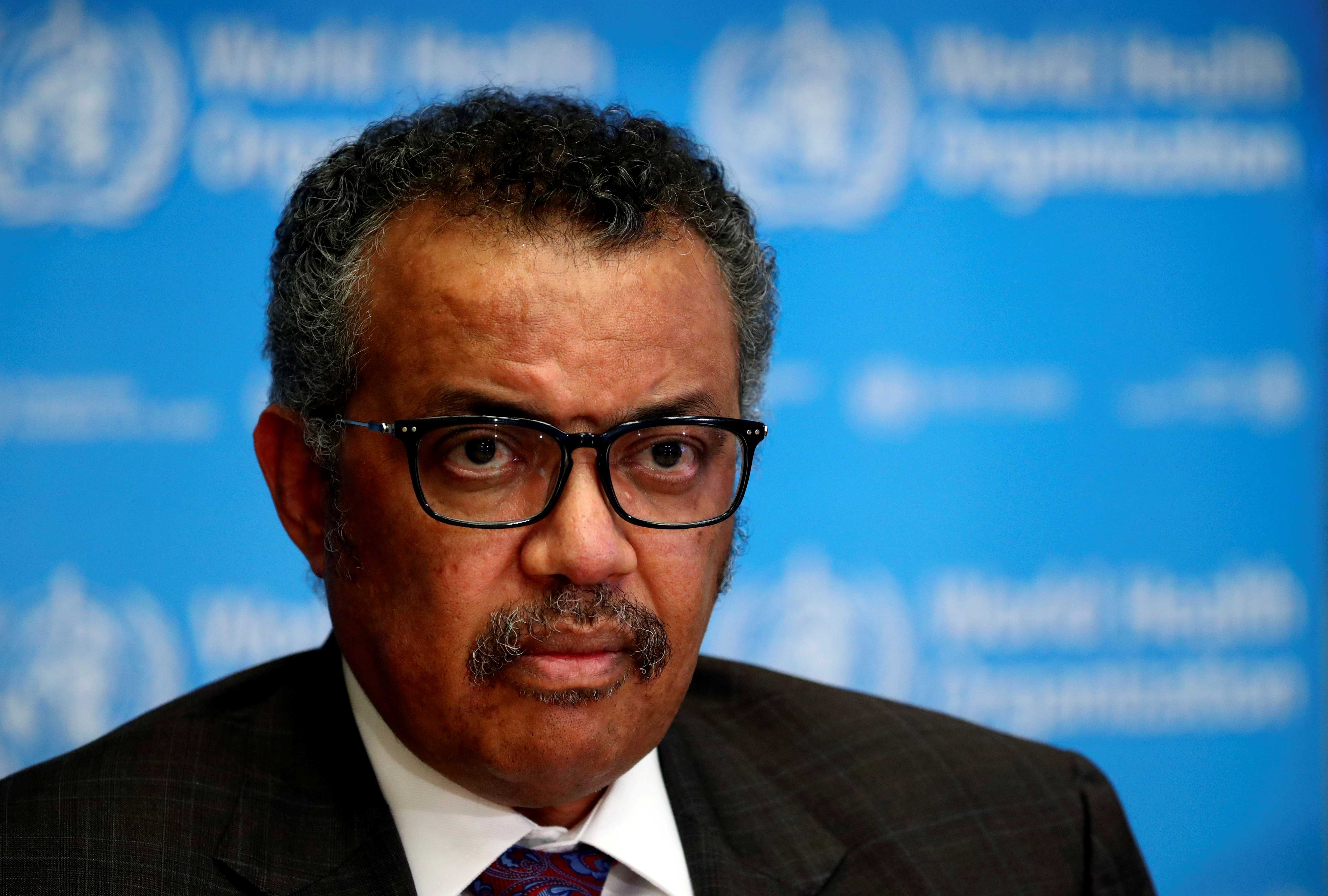 O diretor-geral da OMS, Tedros Ghebreyesus