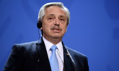 O presidente argentino Alberto Fernández