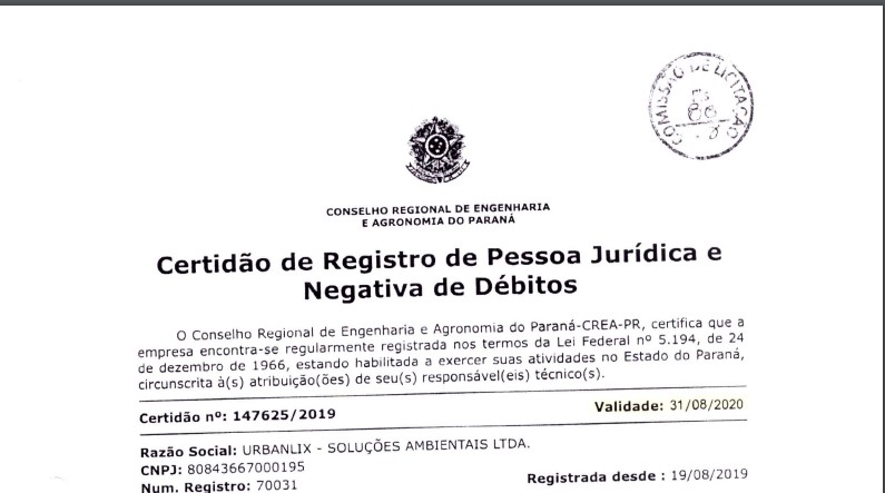 Reprodução de documento que investiga compras em Rio Claro