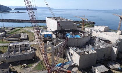 Obras da usina nuclear Angra 3