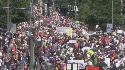 Protesto em Berlim