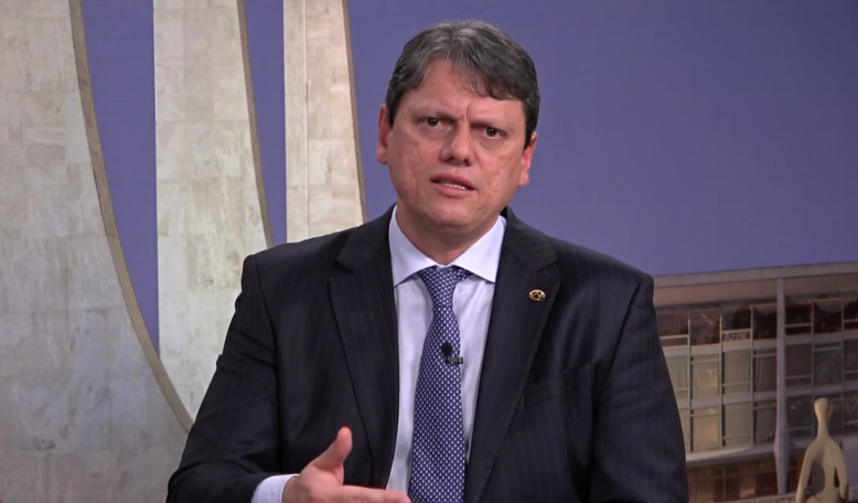 O ministro da Infraestrutura, Tarcísio de Freitas (02.ago.2020)