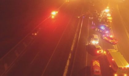 Engavetamento na BR-277 ocorreu por 'soma de fatores', diz tenente dos bombeiros