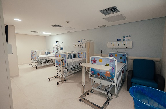 Leitos do Hospital Municipal Infantil Menino Jesus
