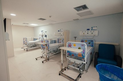 Leitos do Hospital Municipal Infantil Menino Jesus
