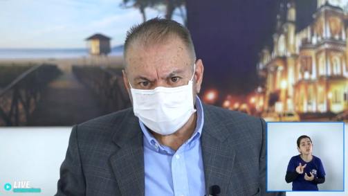 Prefeito de Itajaí, Vonei Morastoni em live