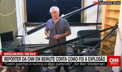 Explosão destruiu janelas de nosso estúdio, diz repórter da CNN no Líbano