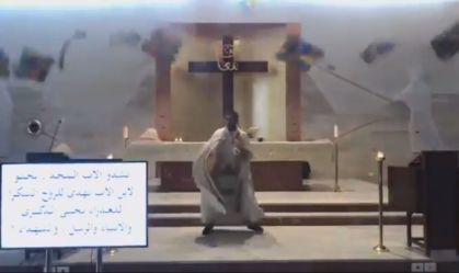 Vídeo mostra impacto de explosão em igreja durante missa no Líbano