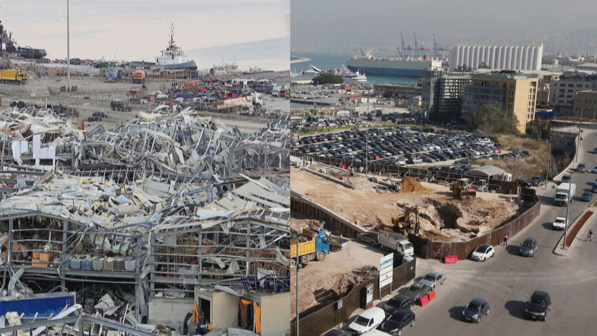 Beirute: veja imagens de antes e depois da explosão no Líbano