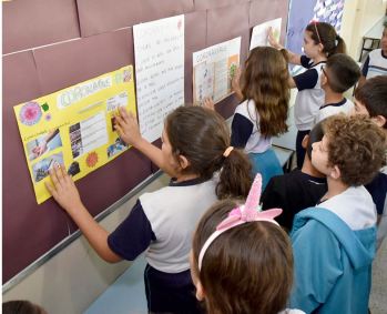 Crianças acompanham campanha contra coronavírus