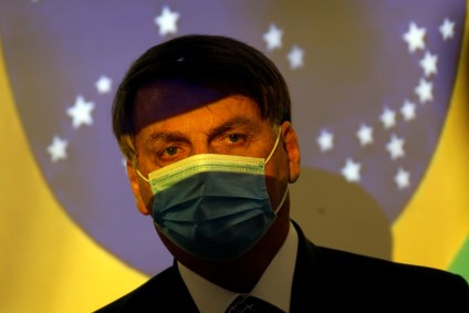 O presidente Jair Bolsonaro durante cerimônia em Brasília