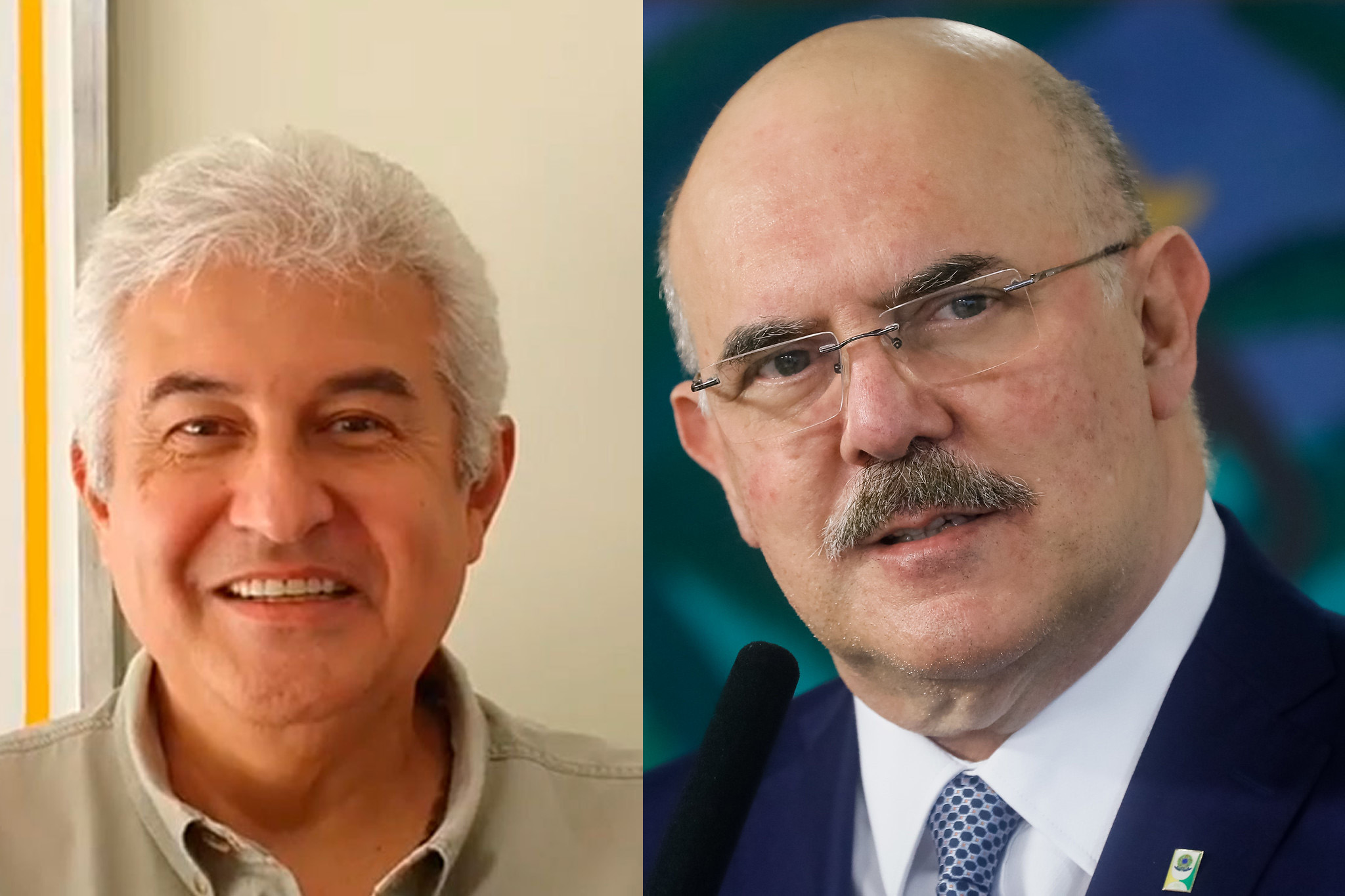 Ministros Marcos Pontes e Milton Ribeiro