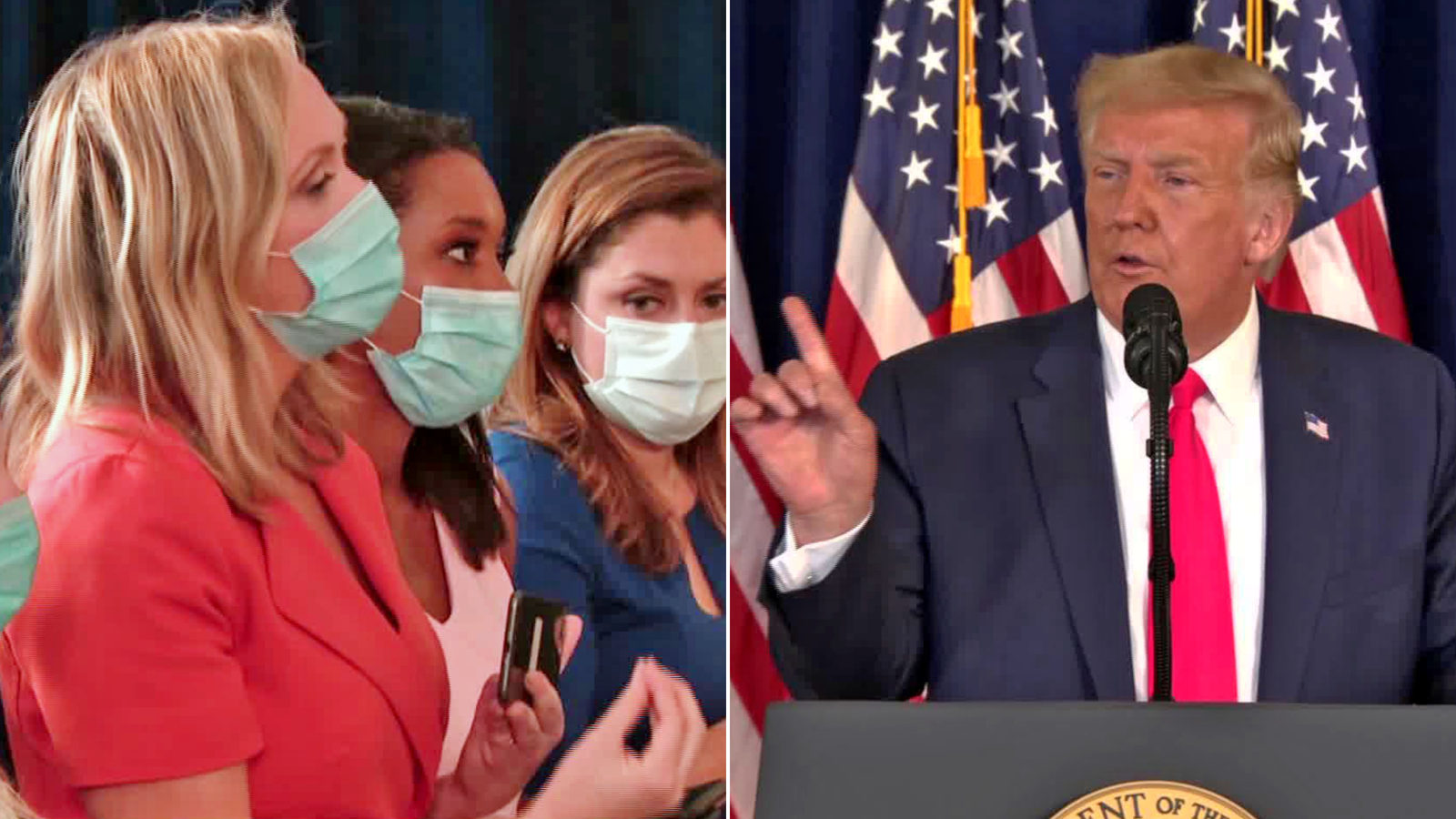 Jornalista questiona Trump sobre autoria de lei