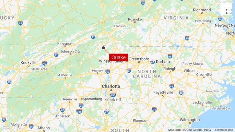 terremoto Carolina do Norte