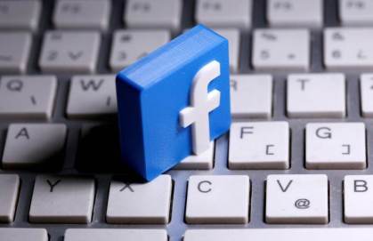 Imagem ilustrativa com logo do Facebook