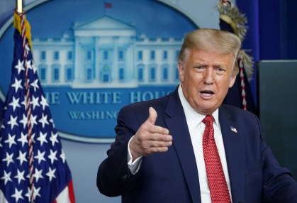 Presidente dos EUA, Donald Trump, na Casa Branca