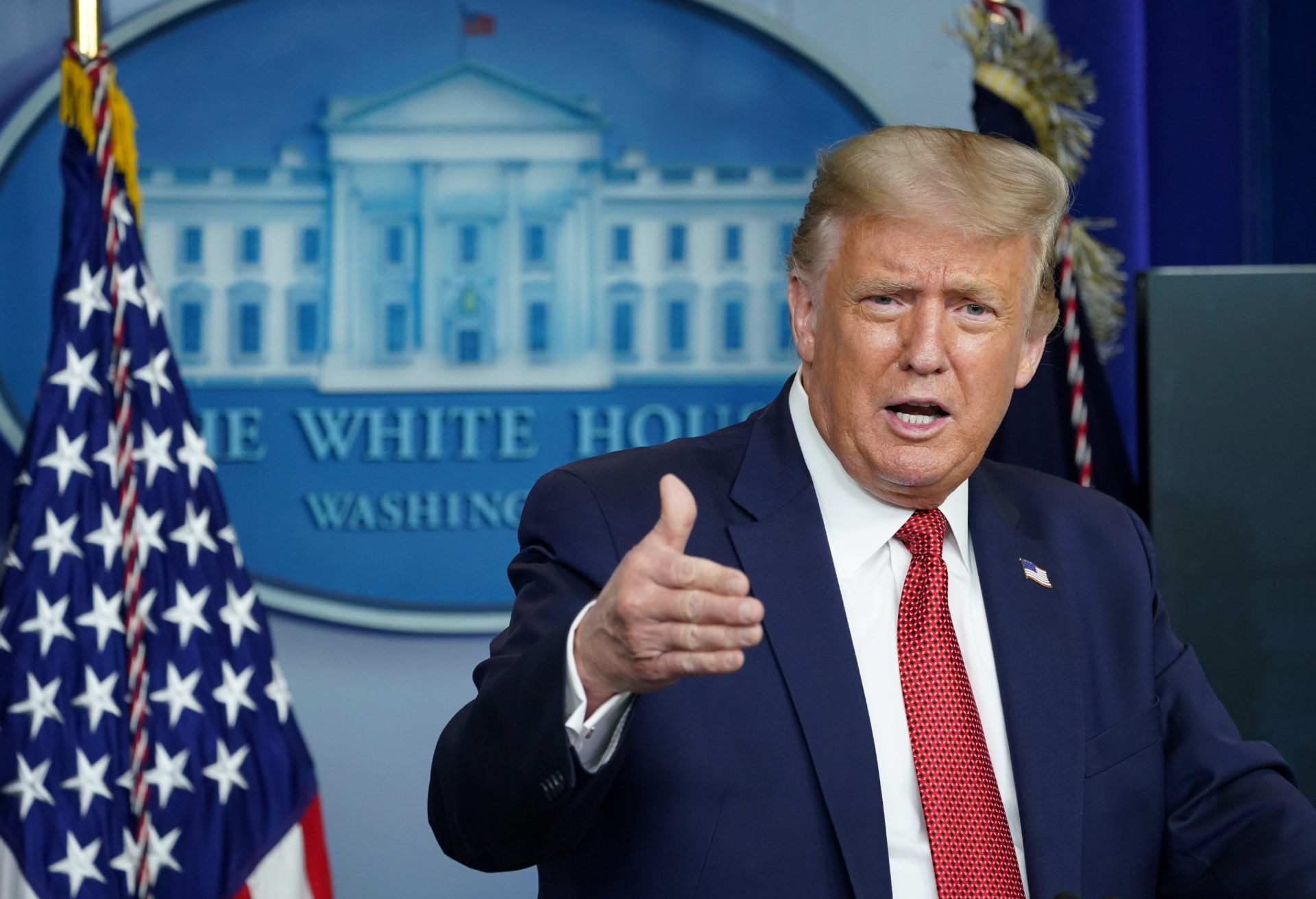Presidente dos EUA, Donald Trump, na Casa Branca