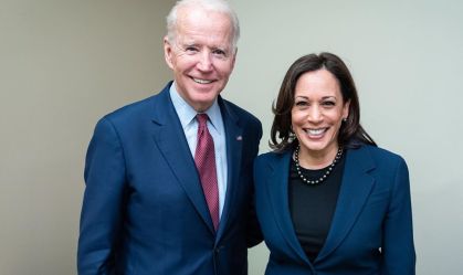 A chapa democrata à presidência dos EUA, Joe Biden e Kamala Harris