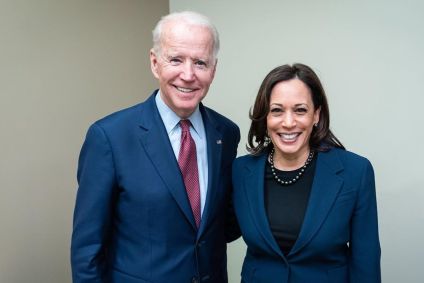 A chapa democrata à presidência dos EUA, Joe Biden e Kamala Harris