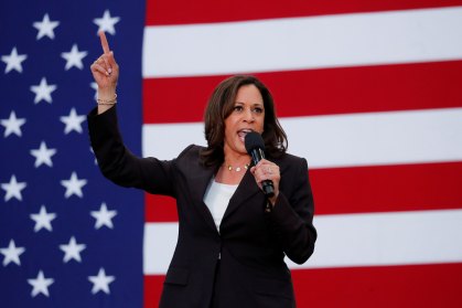 A senadora Kamala Harris, candidata a vice na chapa de Joe Biden