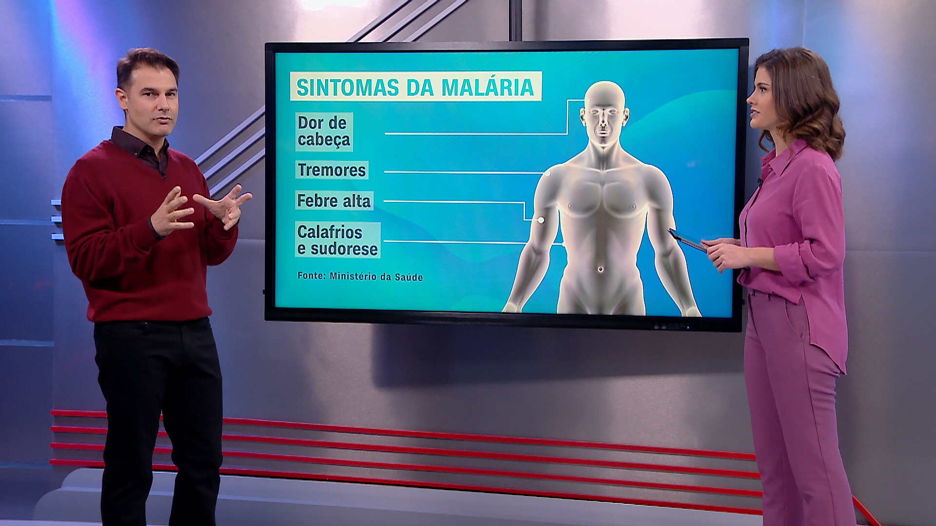 Médico explica a malária