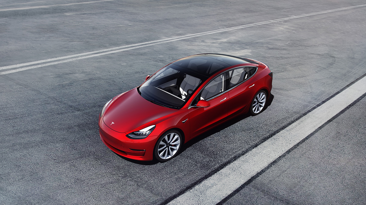 Model 3, um dos carros mais populares da Tesla