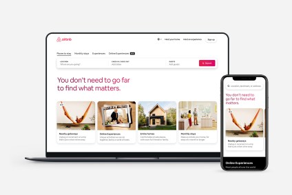 Site do Airbnb, plataforma de aluguel de casas e apartamentos para turismo