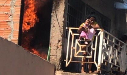 Avó joga recém-nascida pela sacada para salvá-la de incêndio em Cuiabá