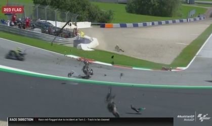 Dovizioso vence etapa da Áustria de MotoGP em prova marcada por acidente grave