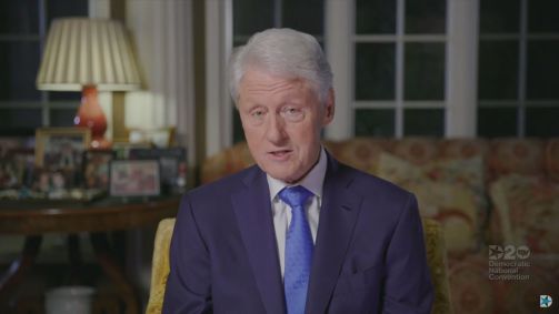 Bill Clinton discursa em convenção do Partido Democrata (18.ago.2020)