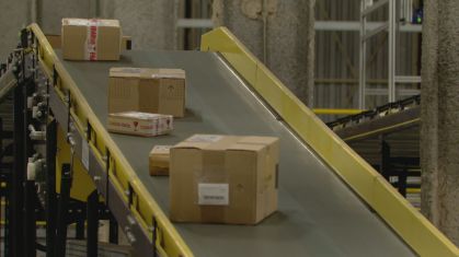 Centro de distribuição de empresa de e-commerce
