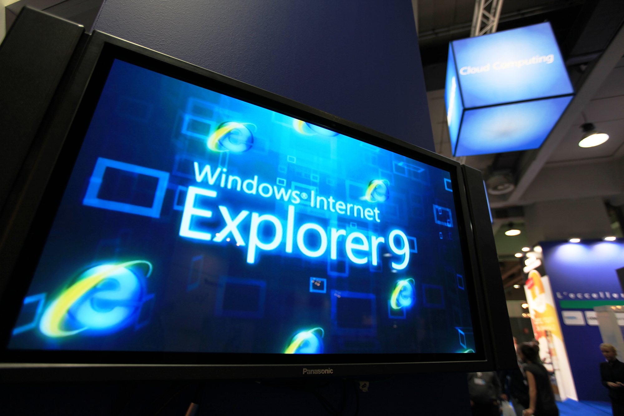 Interface do navegador Internet Explorer 9