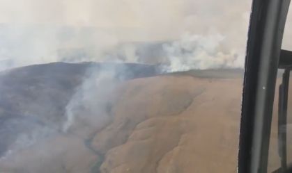 Fogo destrói 21 mil hectares na Serra da Canastra, em Minas Gerais