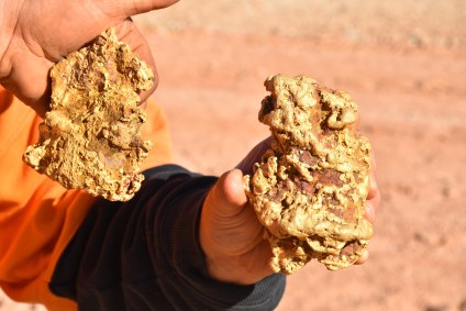 Pepitas foram avaliadas em 350 mil dólares australianos, cerca de R$ 1,3 milhão