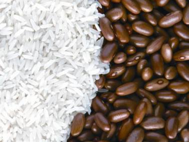 Arroz e feijão