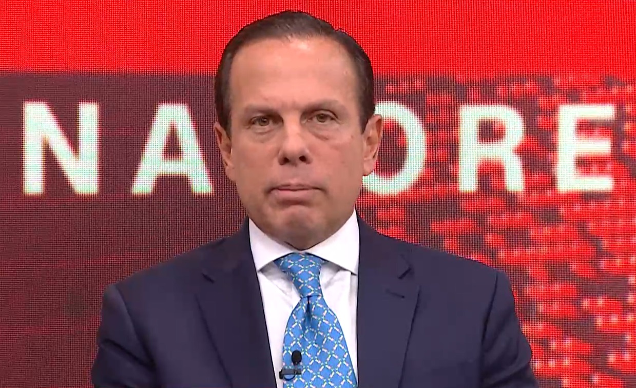 O governador de São Paulo, João Doria (PSDB), concede entrevista à CNN Brasil