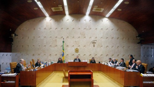 Plenário do STF durante sessão de julgamento