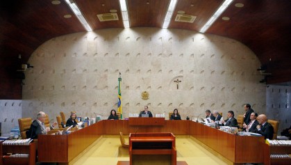 Plenário do STF durante sessão de julgamento