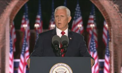 Pence aceita nomeação com discurso duro contra Biden: 'Caminho do declínio'