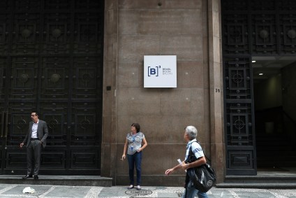 Entrada da bolsa de valores de São Paulo, a B3