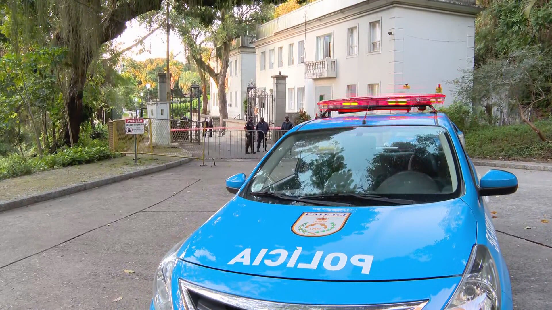 Movimentação no Palácio Laranjeiras, casa oficial do governador do Rio de Janeir
